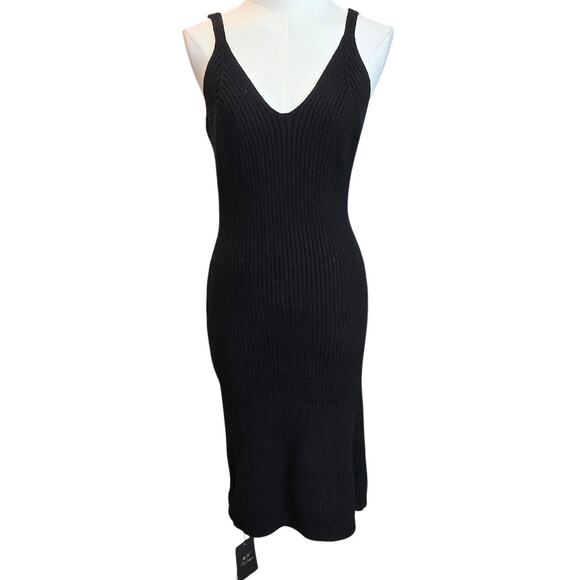NWT Women's Black Knit Tank Dress Sz. Onesize - Picture 1 of 4